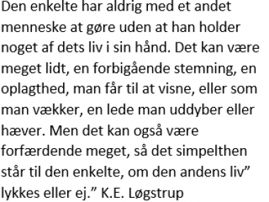 Citat af K.E. Løgstrup